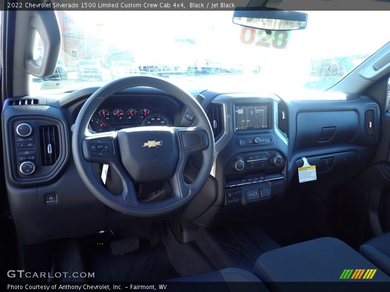 Black / Jet Black 2022 Chevrolet Silverado 1500 Limited Custom Crew Cab 4x4