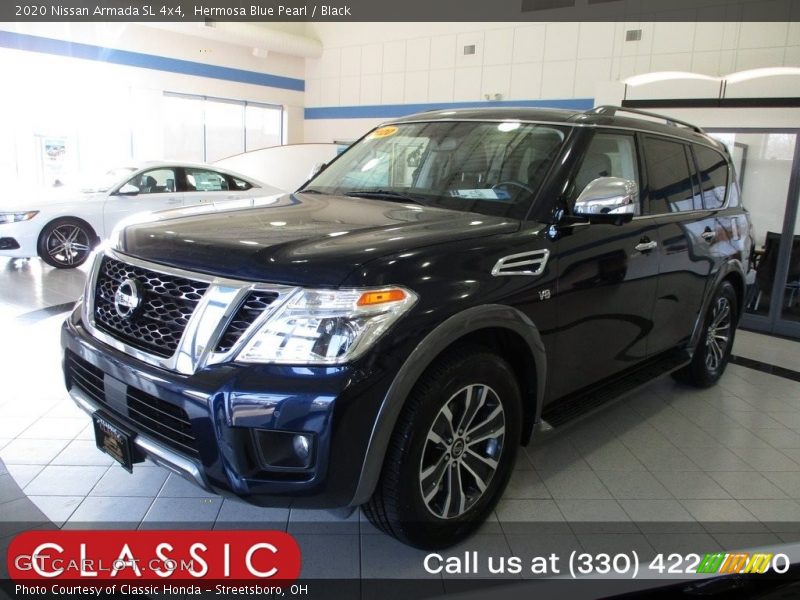 Hermosa Blue Pearl / Black 2020 Nissan Armada SL 4x4