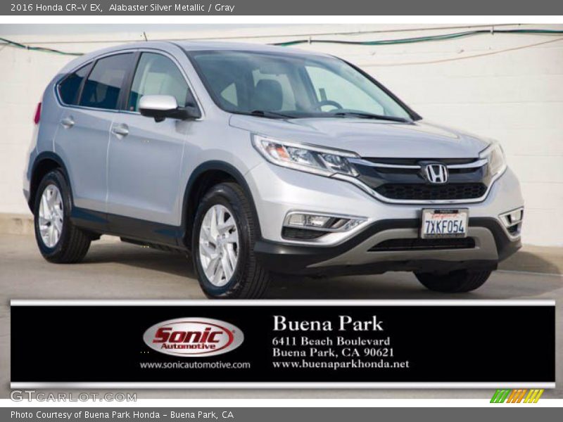 Alabaster Silver Metallic / Gray 2016 Honda CR-V EX