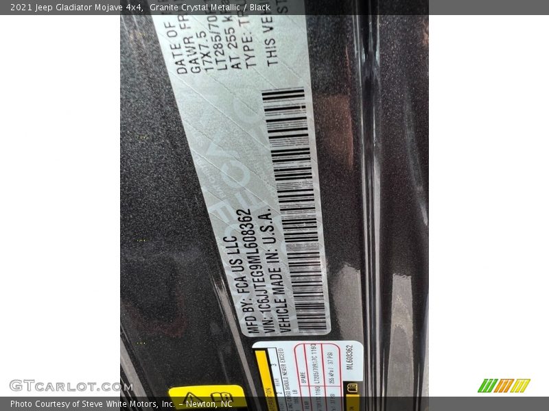 Granite Crystal Metallic / Black 2021 Jeep Gladiator Mojave 4x4