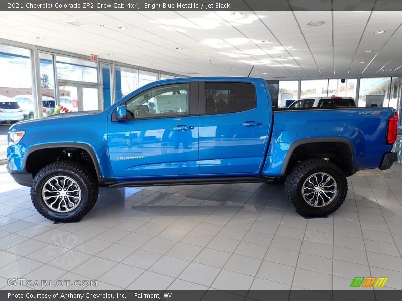 Bright Blue Metallic / Jet Black 2021 Chevrolet Colorado ZR2 Crew Cab 4x4