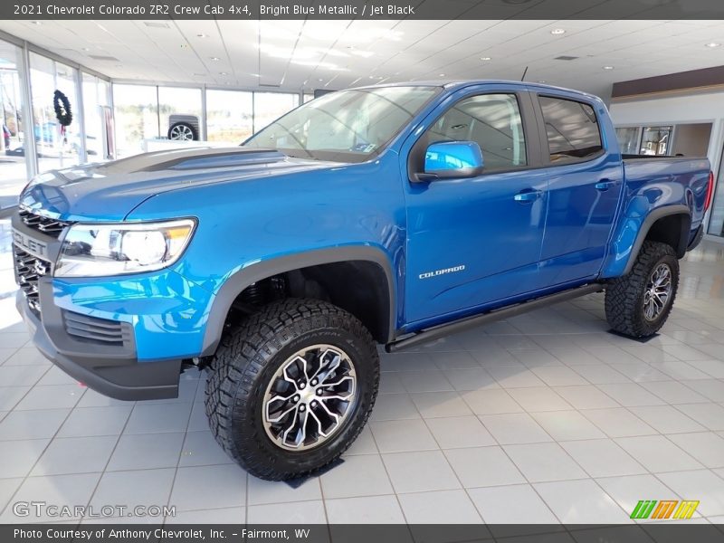 Bright Blue Metallic / Jet Black 2021 Chevrolet Colorado ZR2 Crew Cab 4x4
