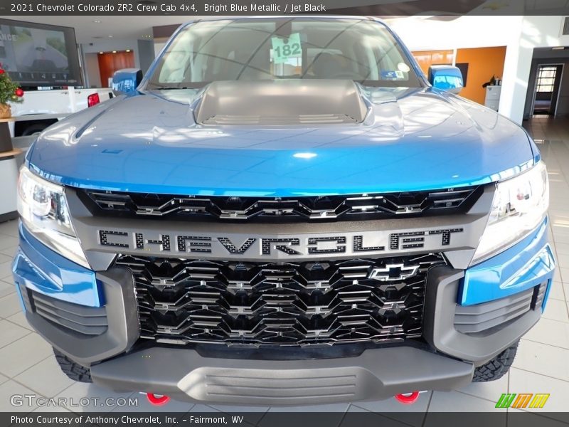 Bright Blue Metallic / Jet Black 2021 Chevrolet Colorado ZR2 Crew Cab 4x4