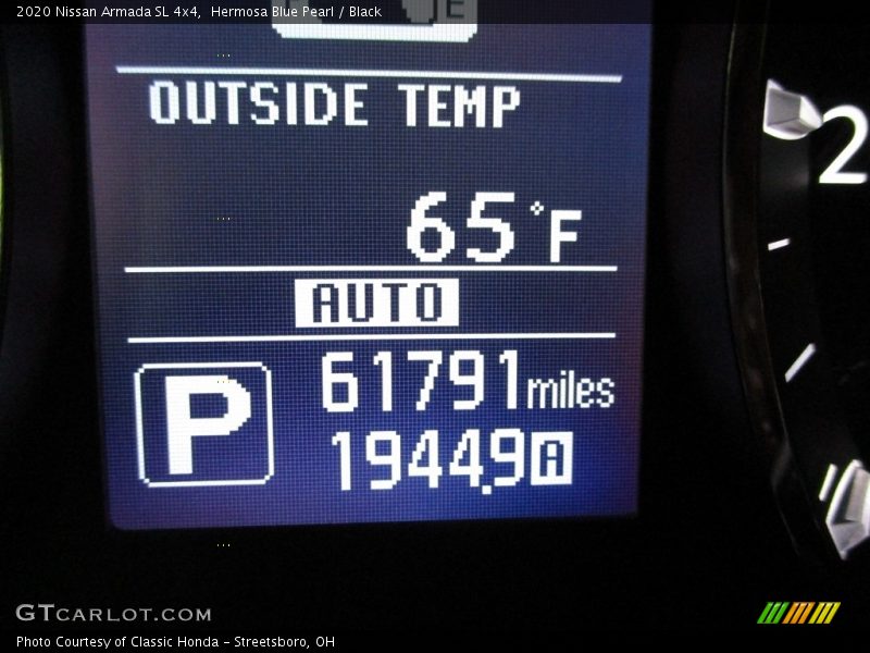 Hermosa Blue Pearl / Black 2020 Nissan Armada SL 4x4
