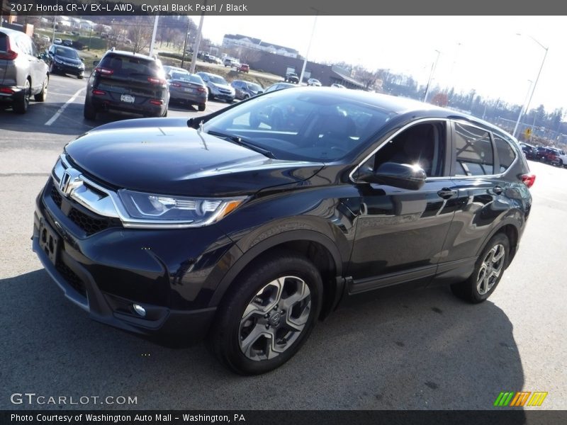 Crystal Black Pearl / Black 2017 Honda CR-V EX-L AWD