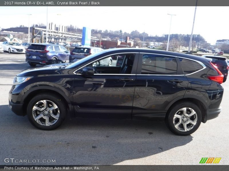 Crystal Black Pearl / Black 2017 Honda CR-V EX-L AWD