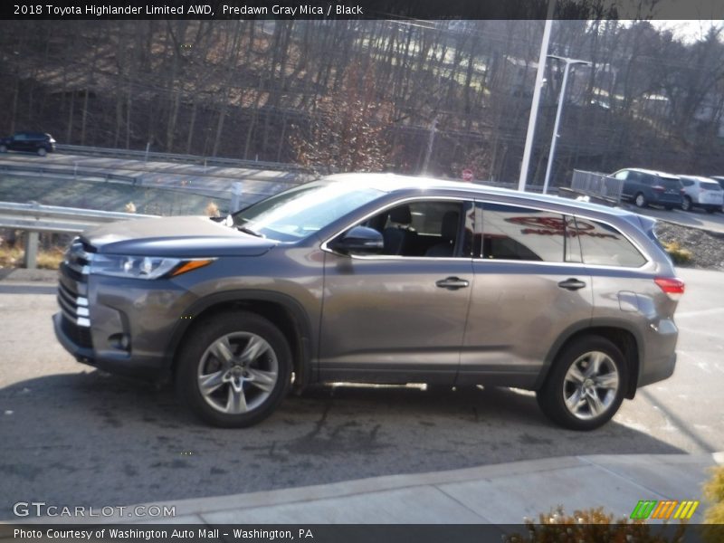 Predawn Gray Mica / Black 2018 Toyota Highlander Limited AWD