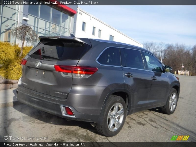 Predawn Gray Mica / Black 2018 Toyota Highlander Limited AWD