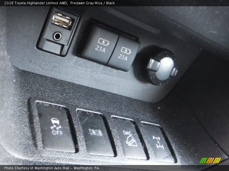 Predawn Gray Mica / Black 2018 Toyota Highlander Limited AWD