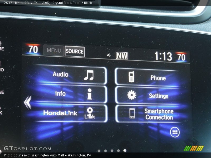 Crystal Black Pearl / Black 2017 Honda CR-V EX-L AWD