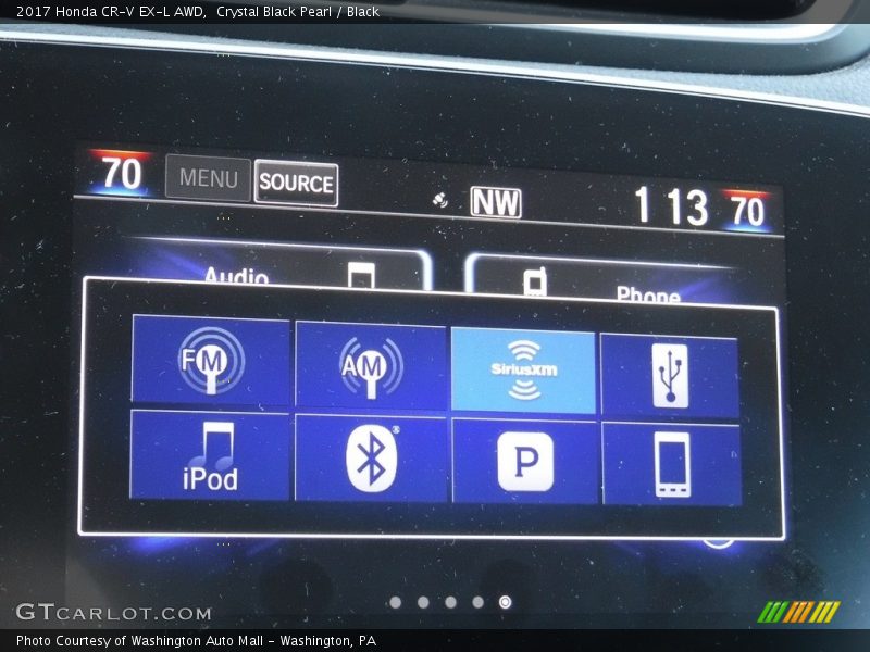 Crystal Black Pearl / Black 2017 Honda CR-V EX-L AWD