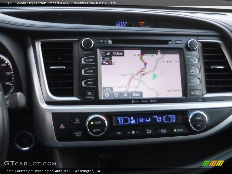 Predawn Gray Mica / Black 2018 Toyota Highlander Limited AWD