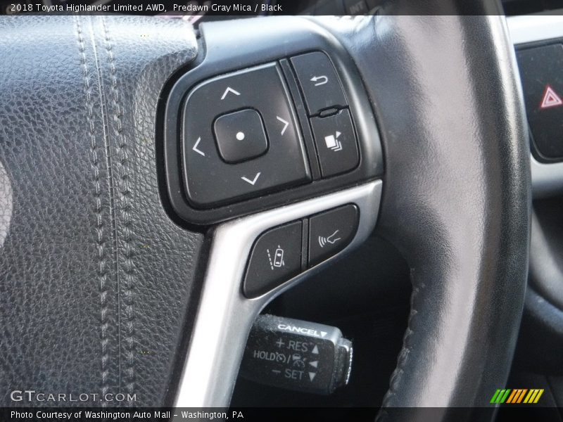 Predawn Gray Mica / Black 2018 Toyota Highlander Limited AWD