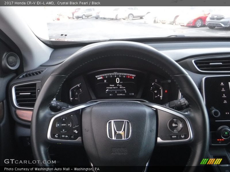Crystal Black Pearl / Black 2017 Honda CR-V EX-L AWD