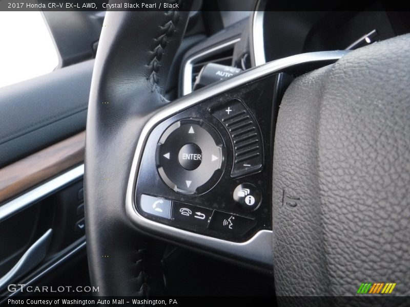 Crystal Black Pearl / Black 2017 Honda CR-V EX-L AWD