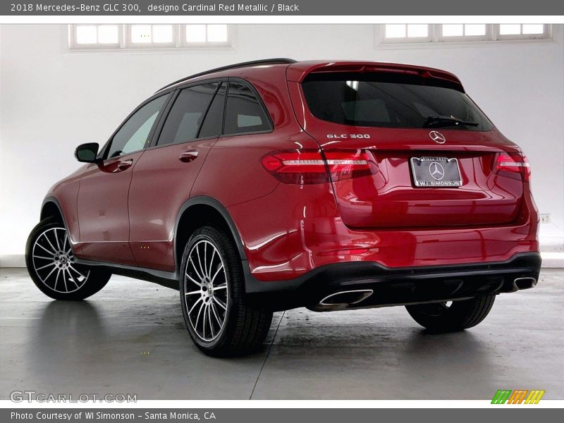 designo Cardinal Red Metallic / Black 2018 Mercedes-Benz GLC 300