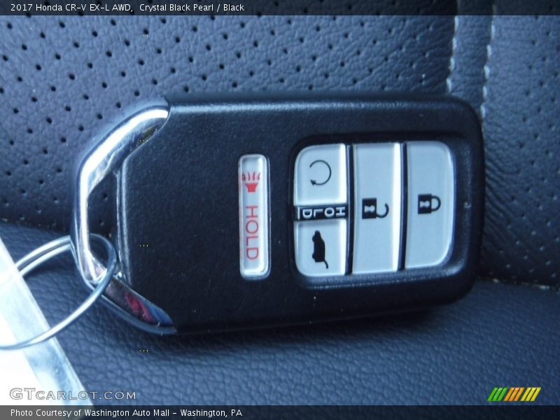 Crystal Black Pearl / Black 2017 Honda CR-V EX-L AWD