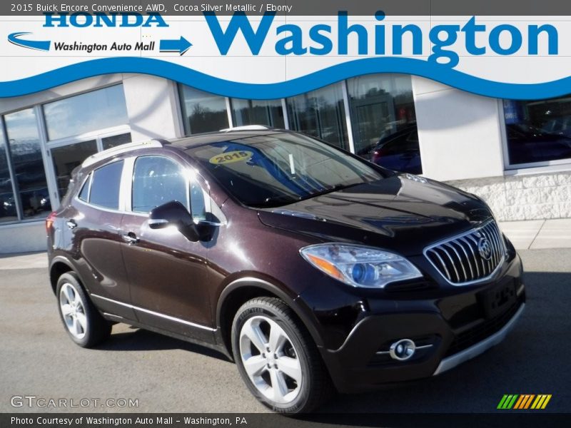Cocoa Silver Metallic / Ebony 2015 Buick Encore Convenience AWD