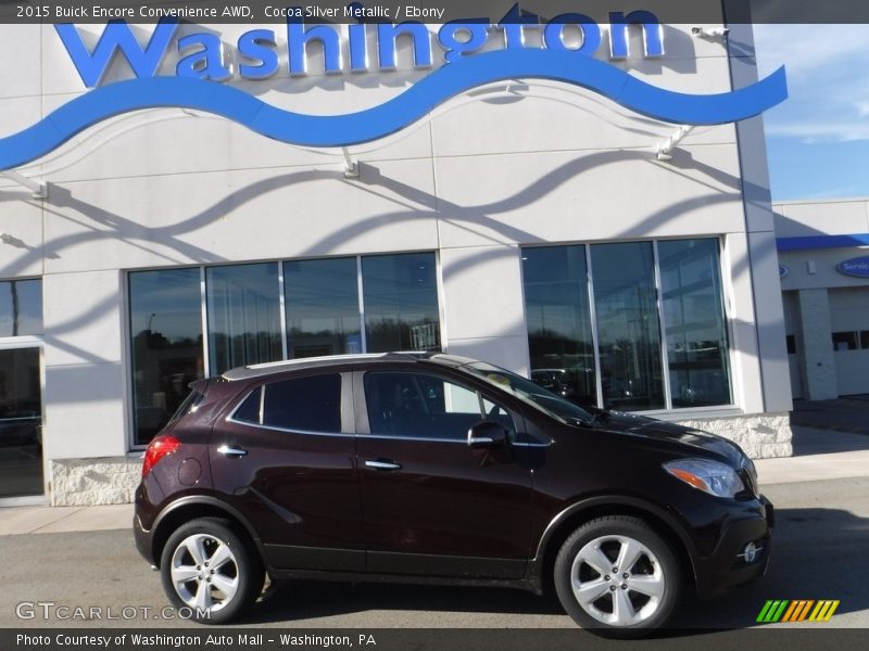 Cocoa Silver Metallic / Ebony 2015 Buick Encore Convenience AWD