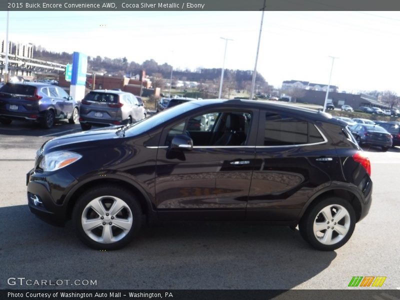 Cocoa Silver Metallic / Ebony 2015 Buick Encore Convenience AWD