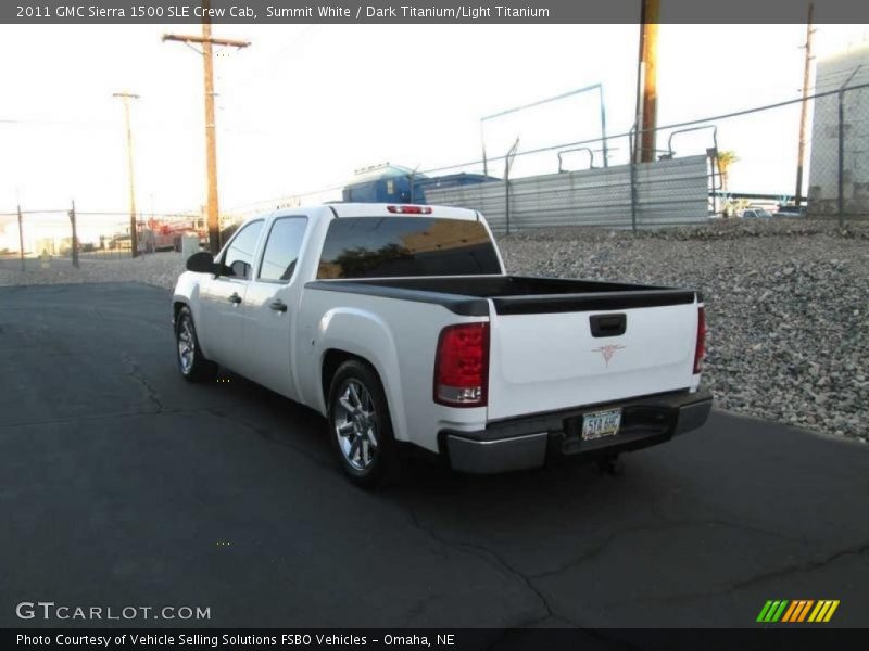 Summit White / Dark Titanium/Light Titanium 2011 GMC Sierra 1500 SLE Crew Cab