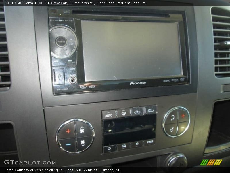 Summit White / Dark Titanium/Light Titanium 2011 GMC Sierra 1500 SLE Crew Cab