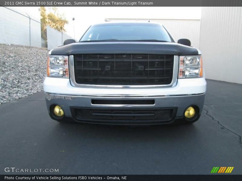 Summit White / Dark Titanium/Light Titanium 2011 GMC Sierra 1500 SLE Crew Cab