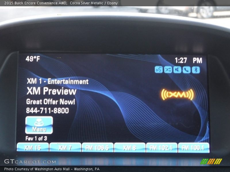 Cocoa Silver Metallic / Ebony 2015 Buick Encore Convenience AWD