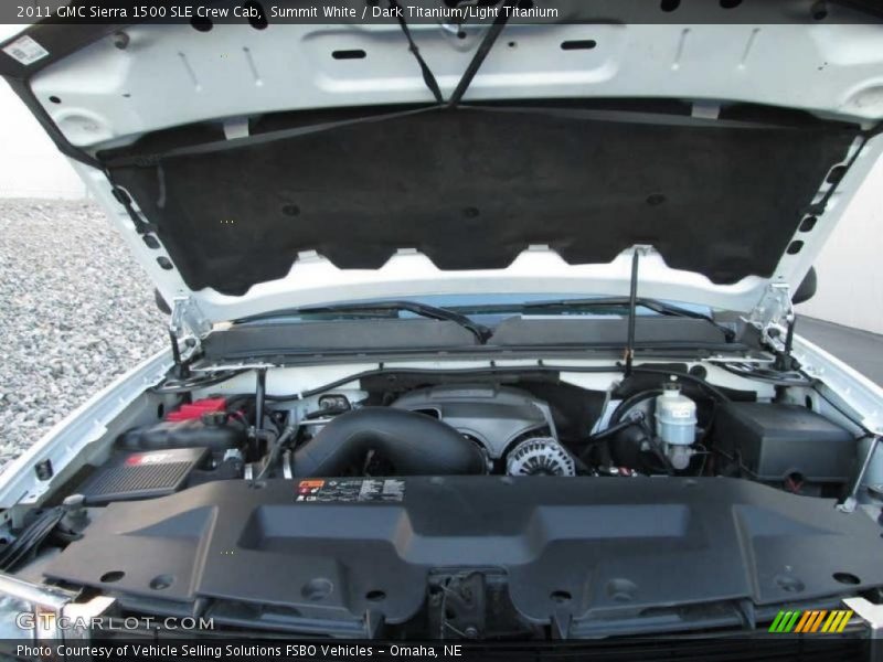 Summit White / Dark Titanium/Light Titanium 2011 GMC Sierra 1500 SLE Crew Cab