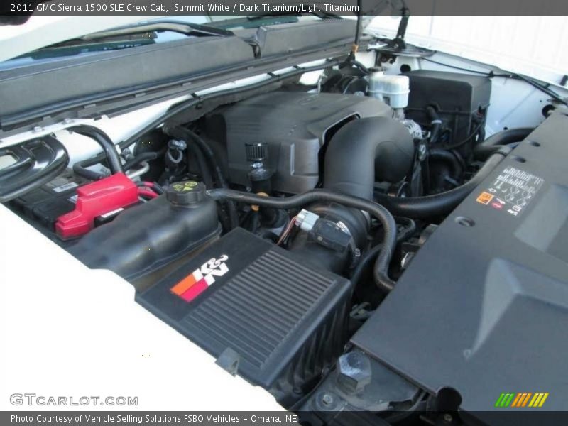 Summit White / Dark Titanium/Light Titanium 2011 GMC Sierra 1500 SLE Crew Cab