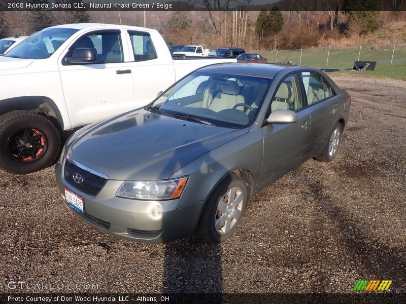 Natural Khaki Green / Beige 2008 Hyundai Sonata GLS
