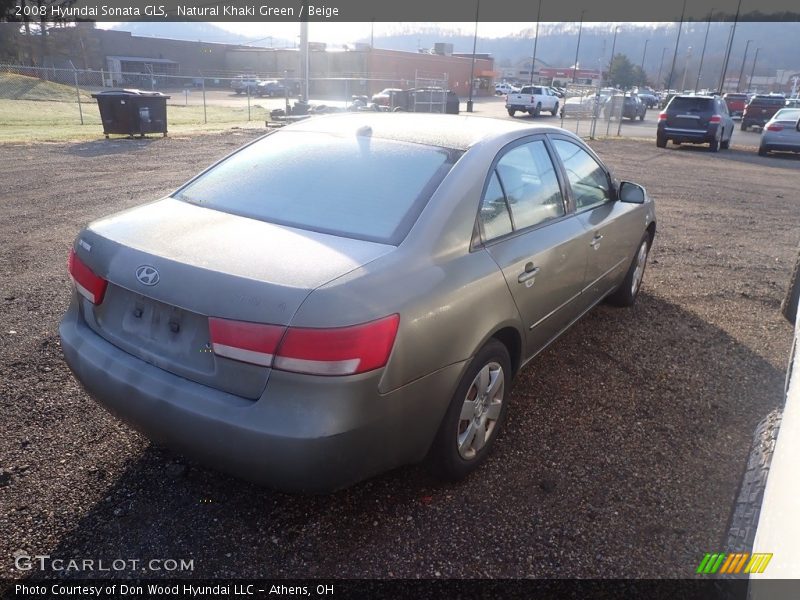 Natural Khaki Green / Beige 2008 Hyundai Sonata GLS