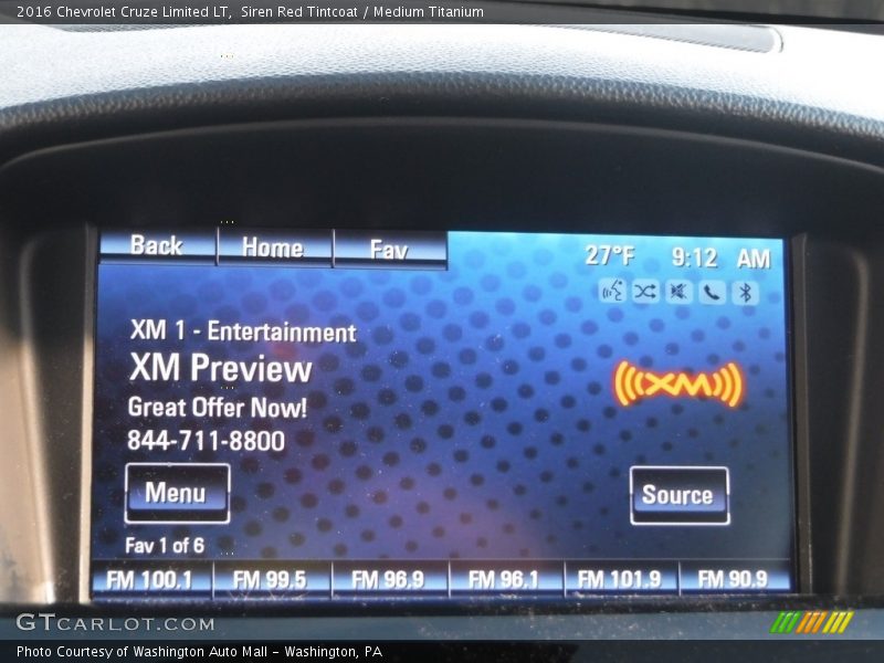 Siren Red Tintcoat / Medium Titanium 2016 Chevrolet Cruze Limited LT