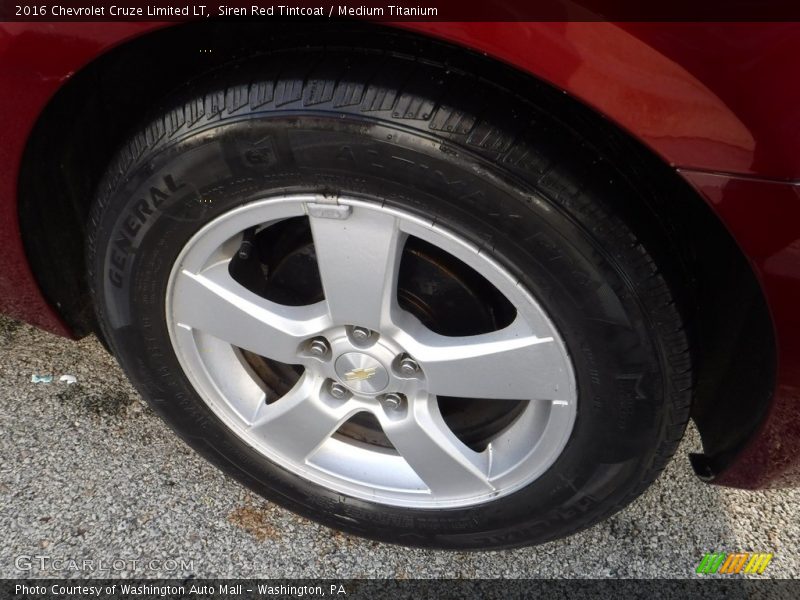 Siren Red Tintcoat / Medium Titanium 2016 Chevrolet Cruze Limited LT