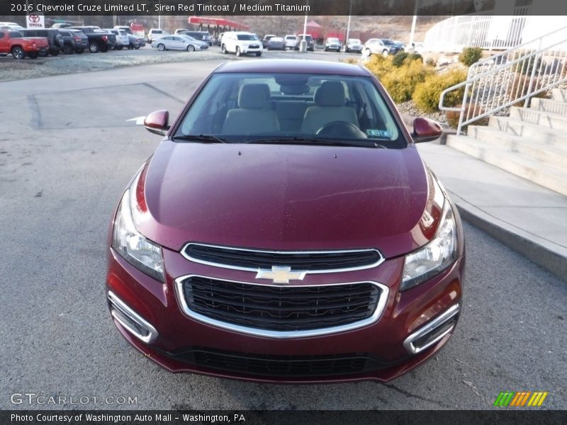 Siren Red Tintcoat / Medium Titanium 2016 Chevrolet Cruze Limited LT