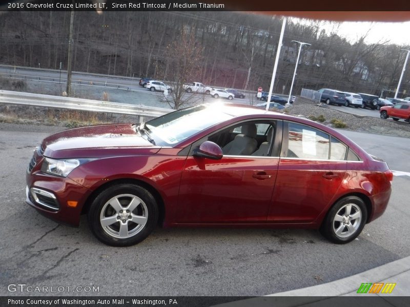 Siren Red Tintcoat / Medium Titanium 2016 Chevrolet Cruze Limited LT