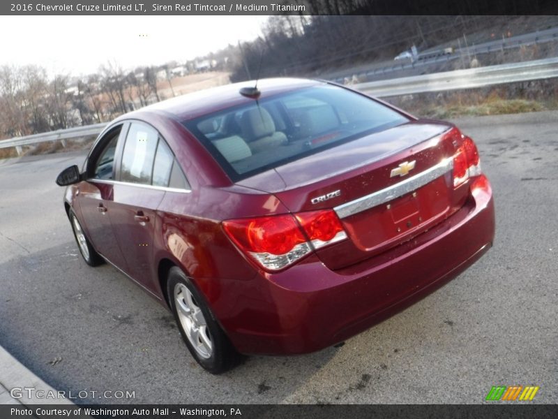 Siren Red Tintcoat / Medium Titanium 2016 Chevrolet Cruze Limited LT