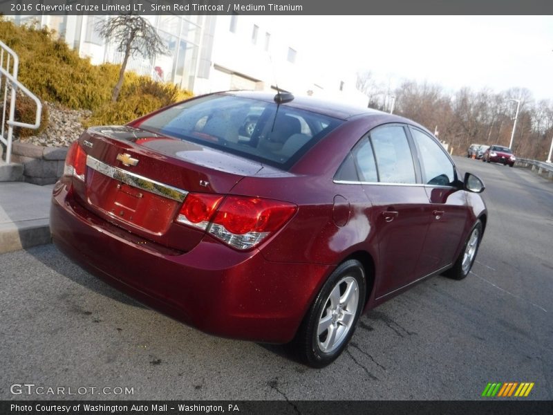 Siren Red Tintcoat / Medium Titanium 2016 Chevrolet Cruze Limited LT