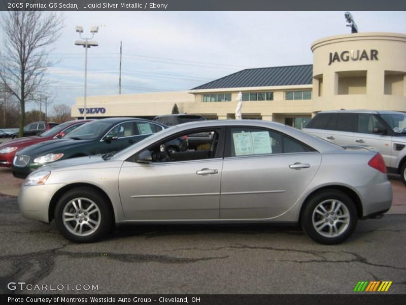 Liquid Silver Metallic / Ebony 2005 Pontiac G6 Sedan