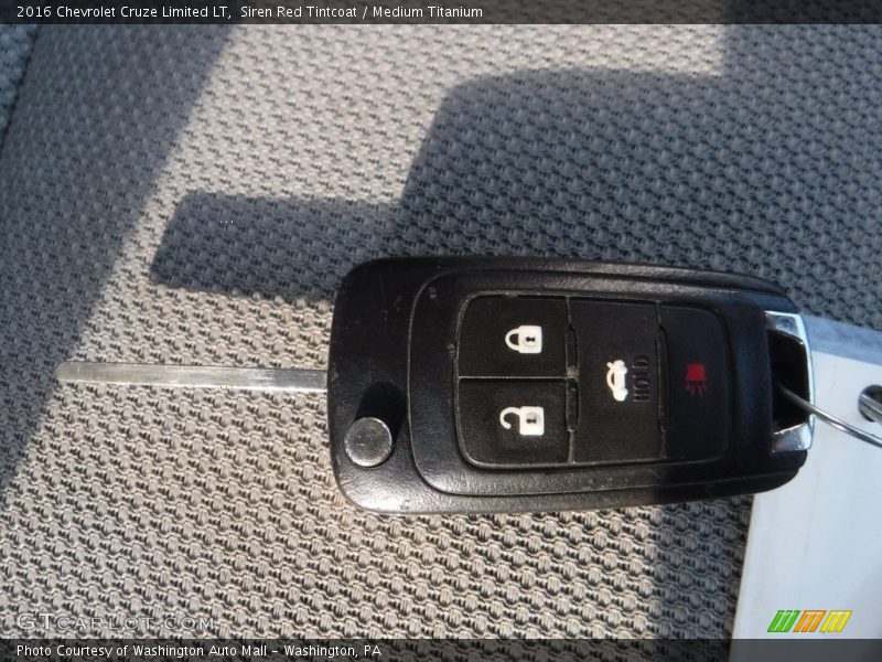 Siren Red Tintcoat / Medium Titanium 2016 Chevrolet Cruze Limited LT