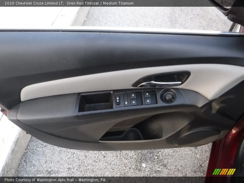 Siren Red Tintcoat / Medium Titanium 2016 Chevrolet Cruze Limited LT