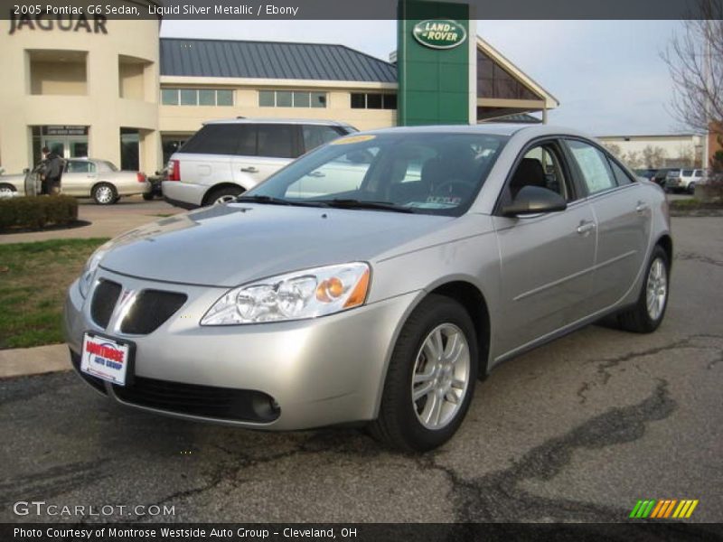 Liquid Silver Metallic / Ebony 2005 Pontiac G6 Sedan