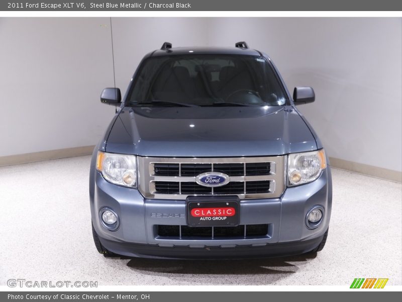Steel Blue Metallic / Charcoal Black 2011 Ford Escape XLT V6