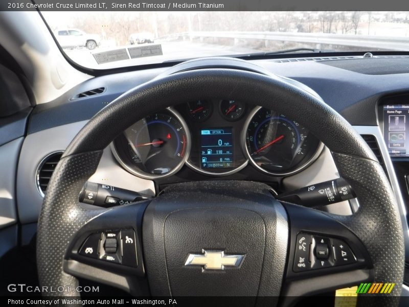 Siren Red Tintcoat / Medium Titanium 2016 Chevrolet Cruze Limited LT