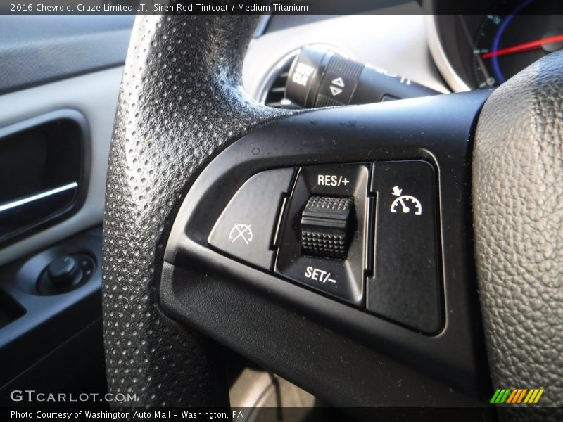 Siren Red Tintcoat / Medium Titanium 2016 Chevrolet Cruze Limited LT