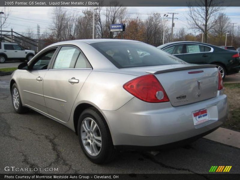 Liquid Silver Metallic / Ebony 2005 Pontiac G6 Sedan