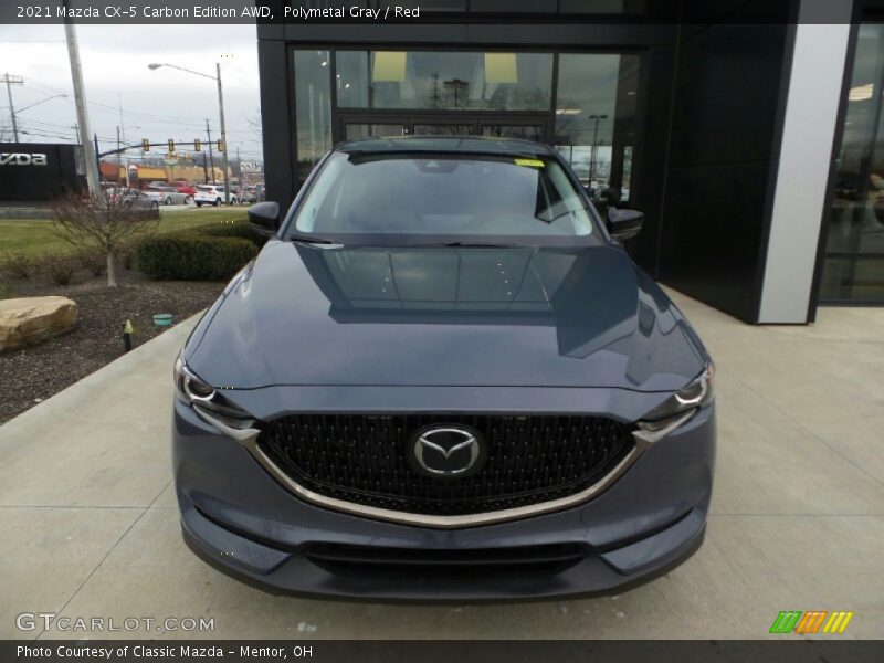 Polymetal Gray / Red 2021 Mazda CX-5 Carbon Edition AWD