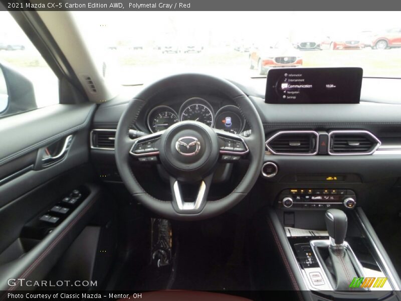 Polymetal Gray / Red 2021 Mazda CX-5 Carbon Edition AWD