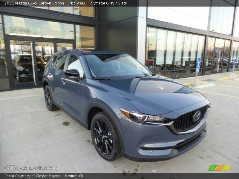 Polymetal Gray / Black 2021 Mazda CX-5 Carbon Edition Turbo AWD