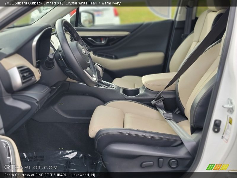 Front Seat of 2021 Outback Limited XT